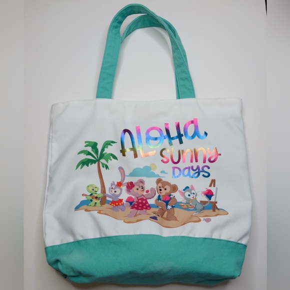 Disney Aulani Duffy and Friends Aloha Sunny Days Tote Beach Bag - Picture 1 of 14